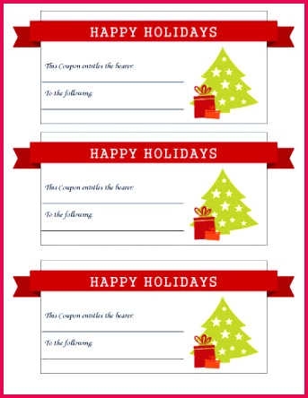 Happy Holidays With Ribbon Coupon