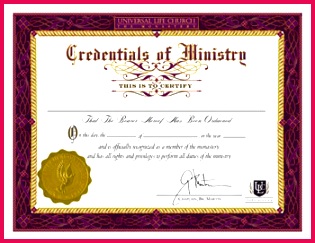 printable ordination certificate Teriz yasamayolver 315243 credentials