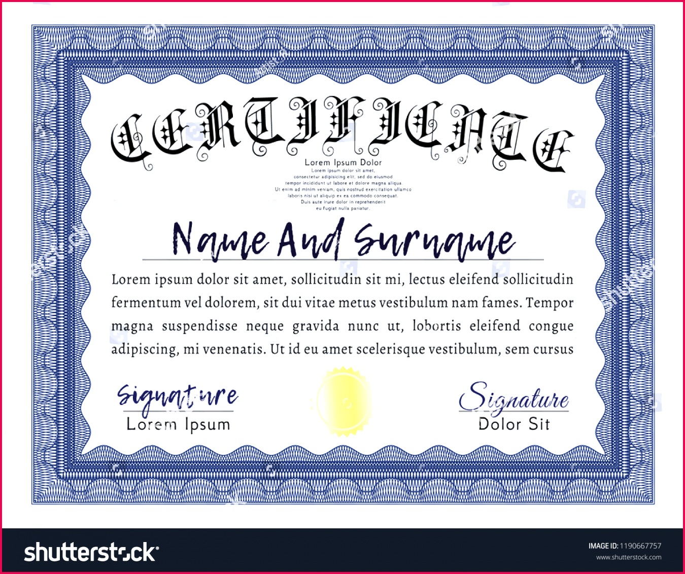 stock vector blue certificate template money design with linear background customizable easy to edit and