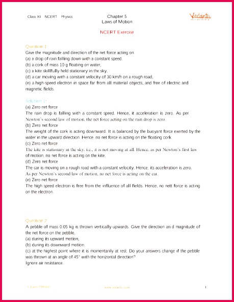 Chapter 5 Laws of Motion part 1