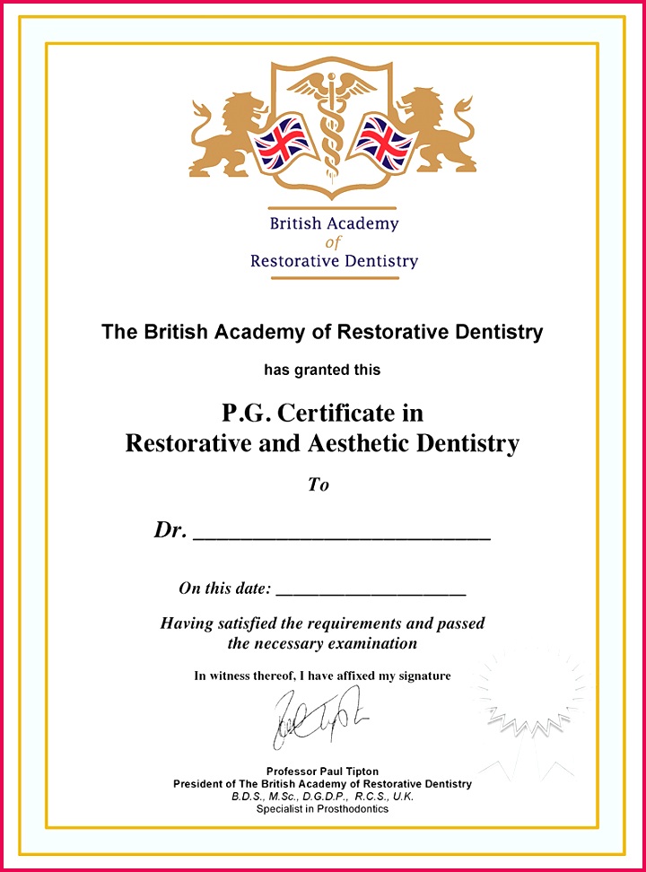 P G Certificate