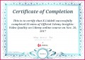 5 College Project Completion Certificate Sample
