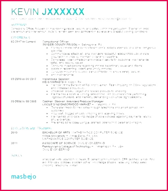 police resume template detention officer recreaco