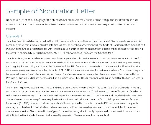 service letter template unique volunteer award nomination parent sample cover for fresh volunte