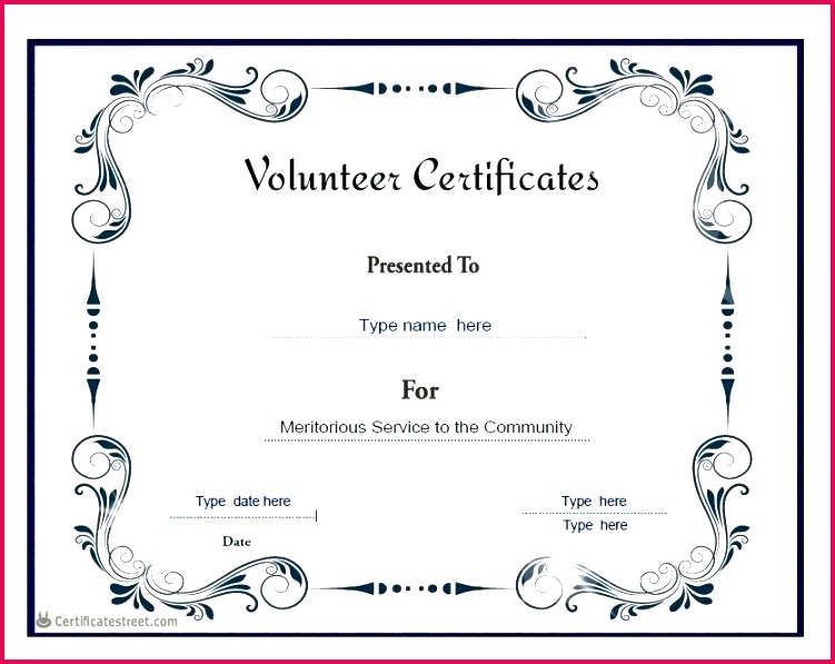 best munity service certificate template customer award outstanding free