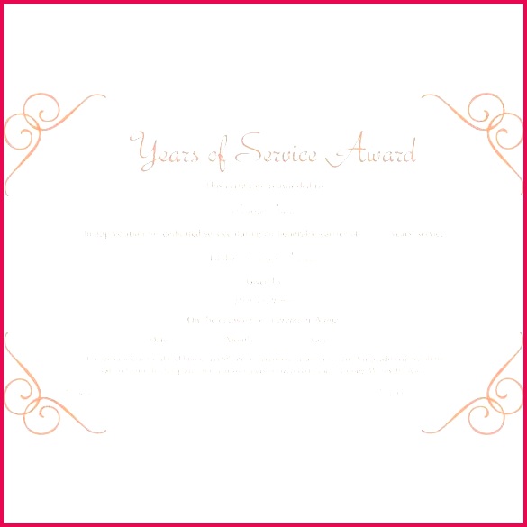 Years Service Certificate Template Free Templates Word Award 585585 years of service certificate template free templates word award