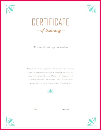 elegant training certificate template ppt templates