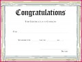 4 Congratulations Award Certificate Templates