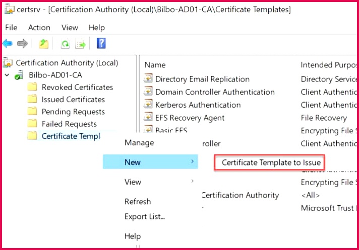 Certificate template