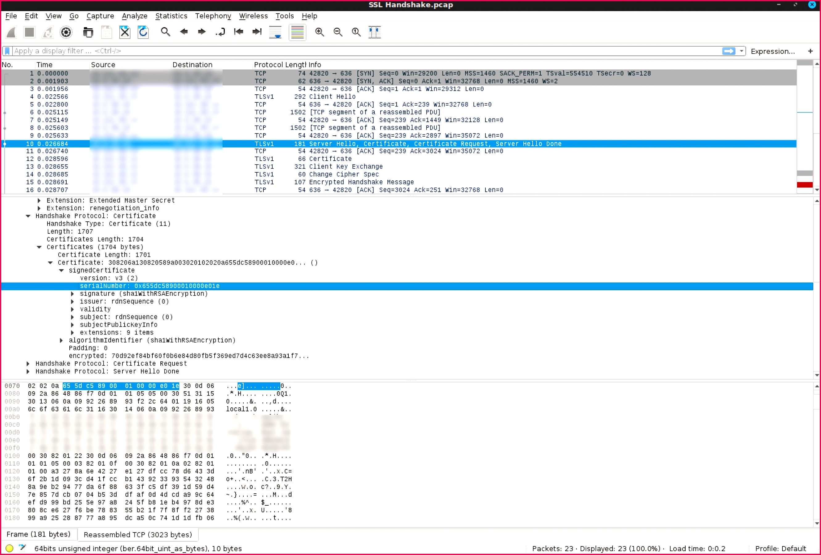 Active Directory & Certificates – Which e is Being Used 18002662 wireshark tls
