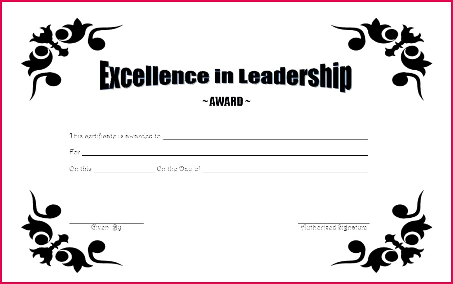 leadership certificate template student award 5 church certificates free templates m on