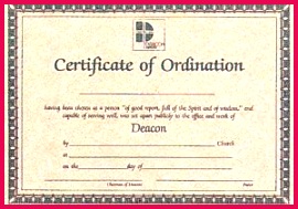 Ordination Certificate Templates Certificate ordination for Deacon Certificate