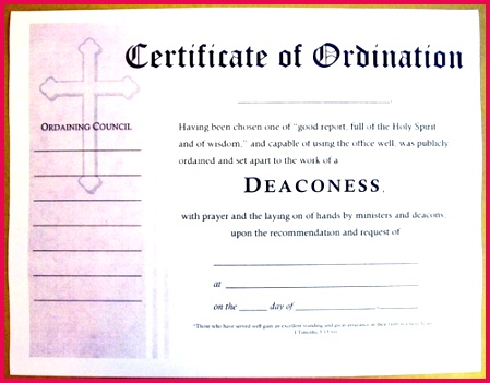 Deacon Ordination Certifica Deacon Ordination Certificate For Certificates