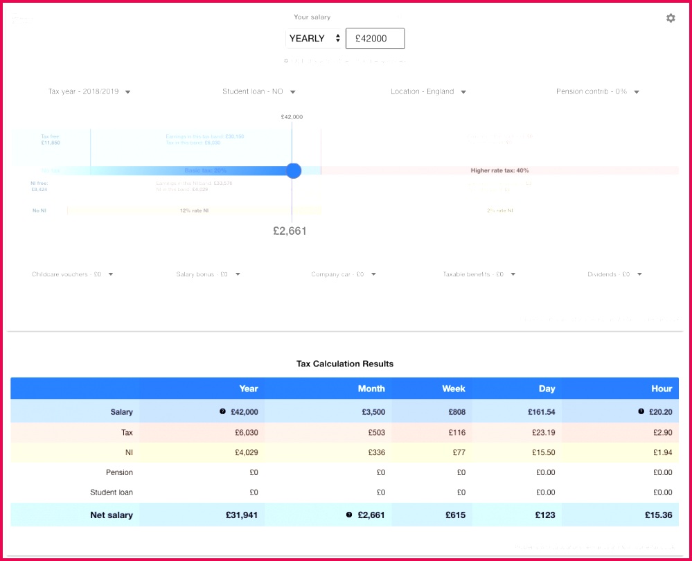 tax calculator