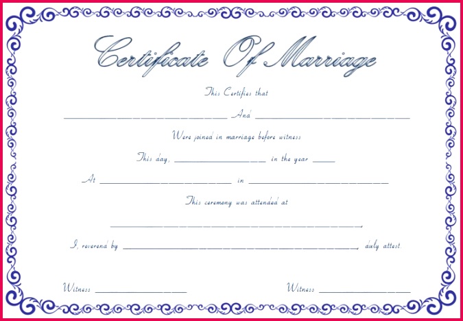 marriage certificate template free editable marriage certificates of free editable marriage certificates