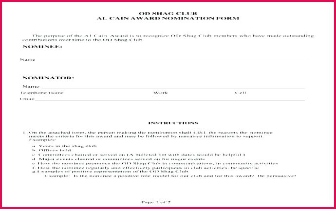 Employee The Month Nomination Letter Example Award Form 690430 Employee The Month Nomination Letter Example Award Form Certificate Template Exam