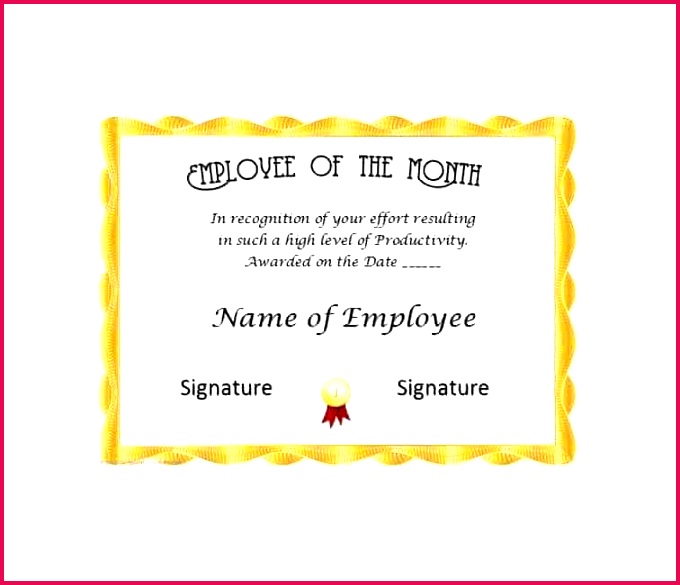 employee of the month certificate template star word