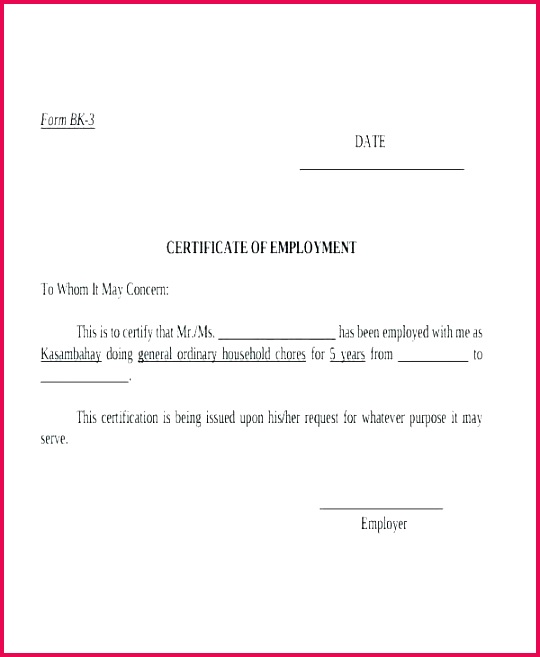 Proof Employment Employer Certificate Format India Letter Link From 657540 sample attestation letter from employer certificate template free example format regarding employment certification this for addre