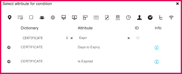 Cisco ISE BYOD Prescriptive Deployment Cisco munity 594243 If allowing endpoints with expired certificates to authenticate it is re mended to always use CERTIFICATE Is Expired in the authorization rule to limit