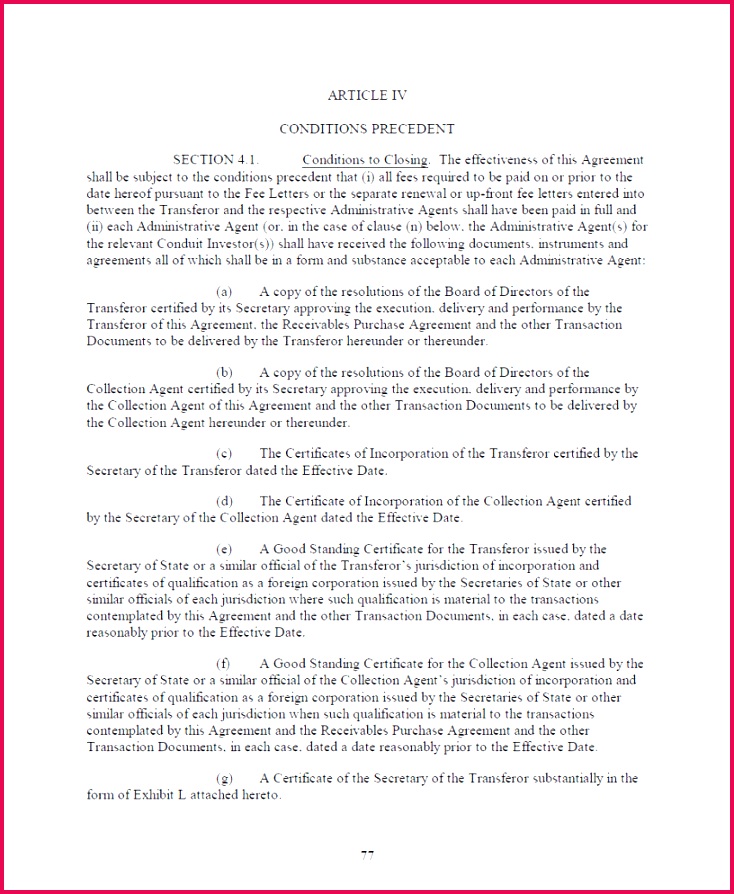 EX 2 29 2 a zex 2 29m EX 2 29 Exhibit 2 29 EXECUTION 734894 g A Certificate of the Secretary of the Transferor substantially in the form of Exhibit L attached hereto 77