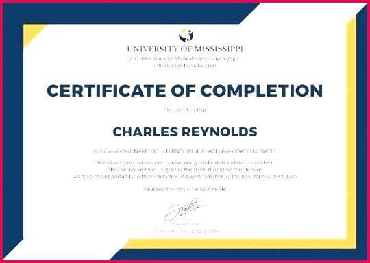 certificate of pletion template free word printable ojt sample format