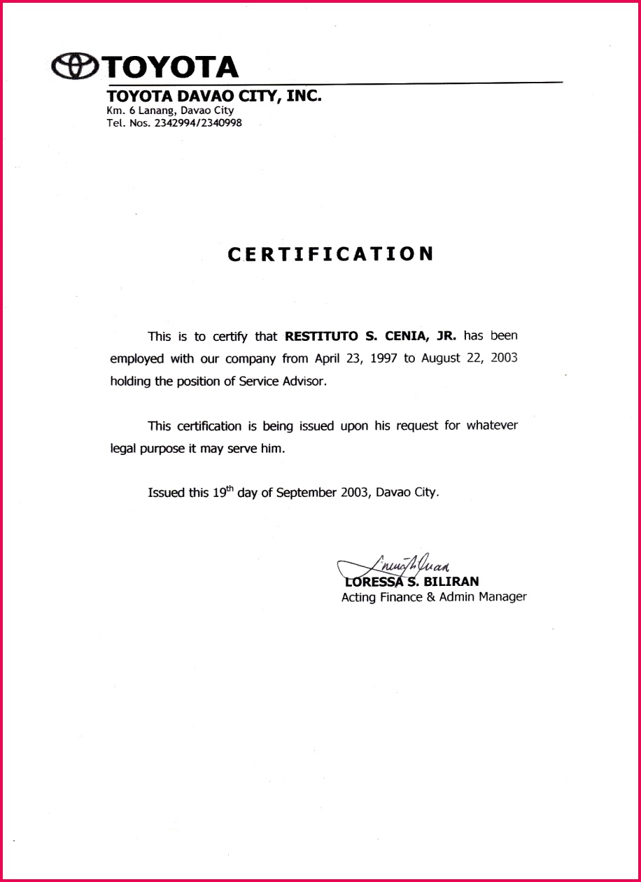 employment certificate sample best templates pinterest marriage 9161260 1a afce607ec8687fb67d