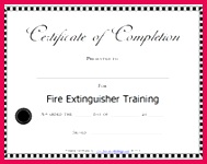 award fire extinguisher training
