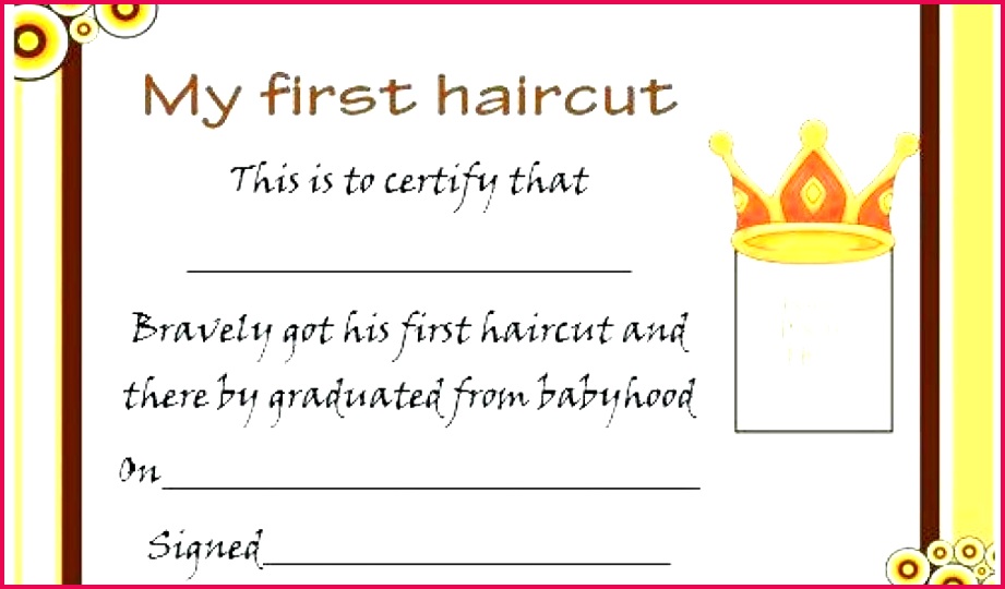 by tablet desktop original size first haircut certificate free template my t