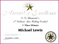 4 First Place Winner Certificate Templates