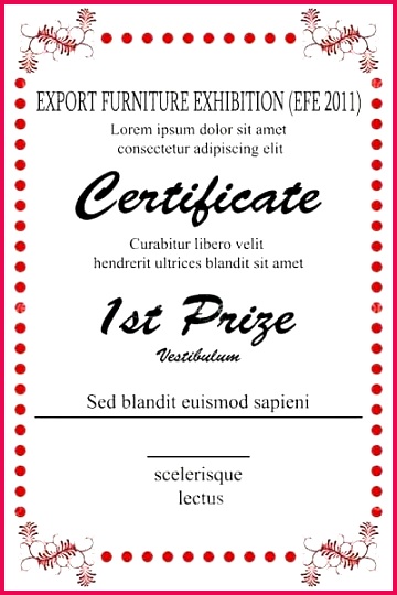 awesome collection for first place award certificate template of photo