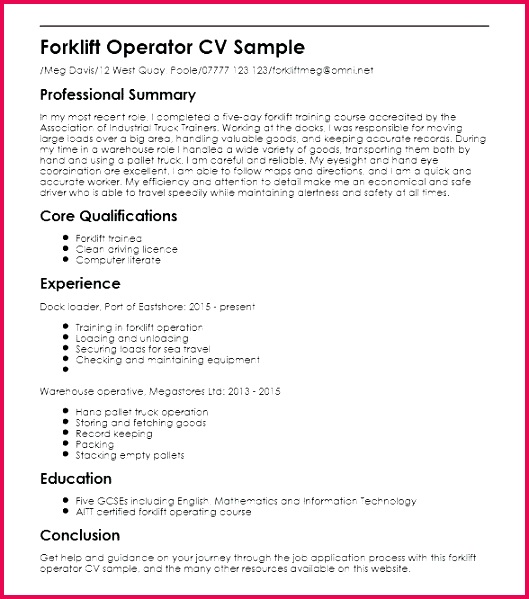 forklift operator certification online inspirational certificate template unique resume examples brilliant ideas of