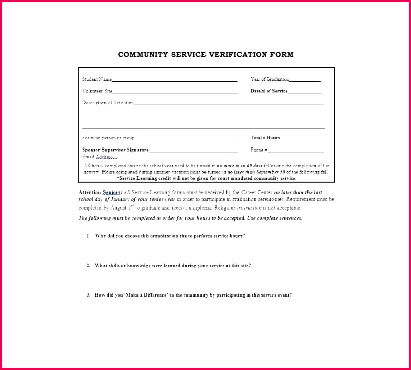 free munity service letter template of pletion sample training certificate