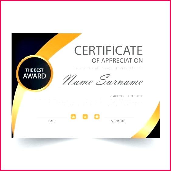 Elegant Horizontal Certificate Template Free Vector Gift