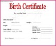 4 Free Birth Certificate Templates Download