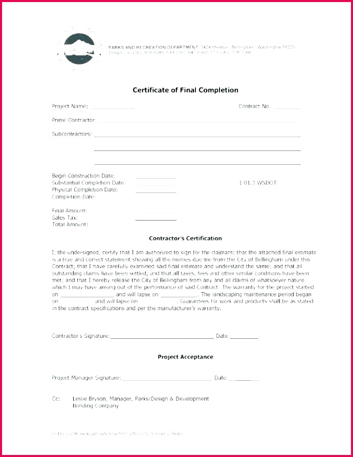 certificate of substantial pletion template new contractor free certificate of final pletion template certificate of pletion template pdf be the first to ment on certificate of substantial