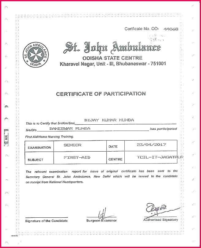training certificate template free new 8 first aid word yoga 9 format