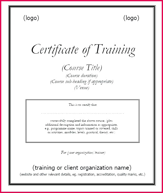 certificate of training template free and designing one yourself for easy helps you to safety ce