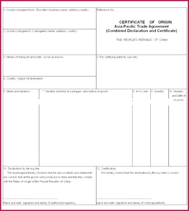certificate origin template example country of medium for certificate of origin template manufacturer certificate origin template