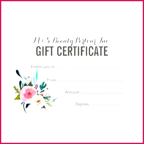 beauty certificate templates spa t template free gallery of salon