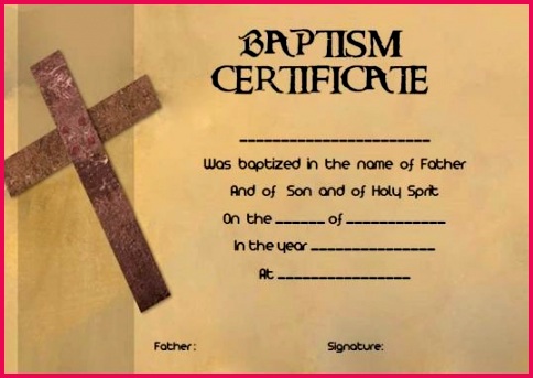 baptism certificate template free elegant 30 baptism certificate templates free samples word of baptism certificate template free