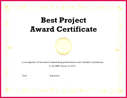 Blank Certificate Recognition Free Editable Award Templates 444343 blank certificate of recognition free editable award templates