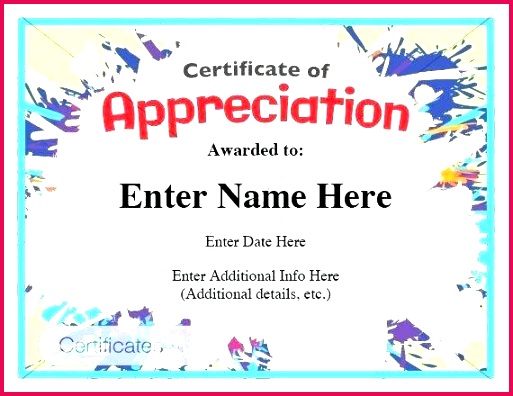 printable certificate of appreciation blank template free able templates background design templ