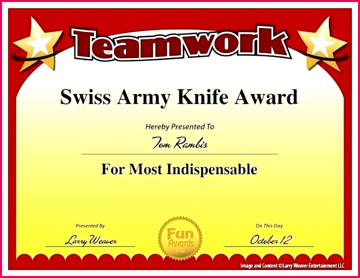 sports certificate silly certificates awards templates free funny award for word printable class reunion icate with more than most likely to template samp