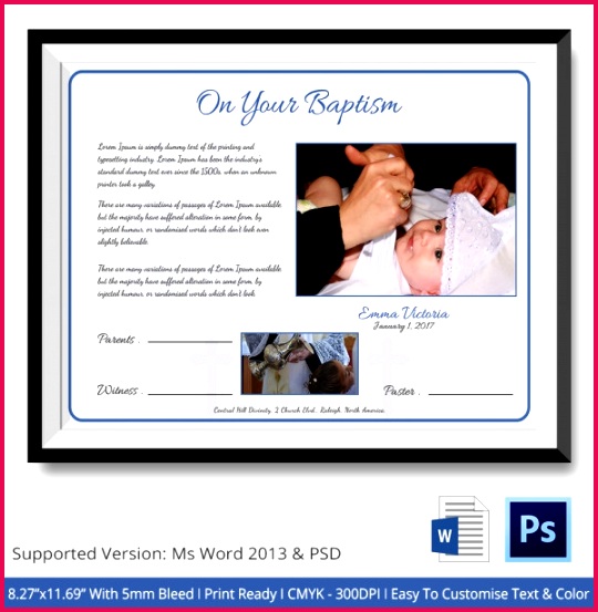 Boy and Girl Dedication Baptism Certificate1