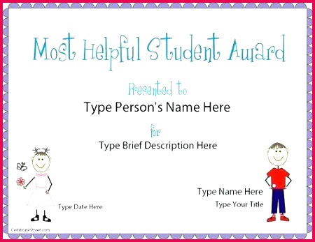 student certificate template free printable award education most helpful templates cert