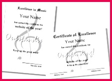 music certificate 3
