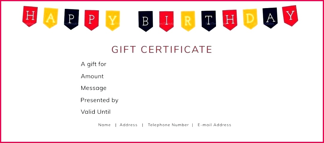 birthday t voucher template word 7 happy certificate printable e free uses for es blank certificates