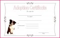 4 Free Pet Adoption Certificate Template