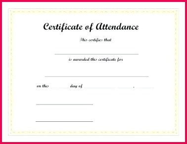 certificate of attendance template word prettier free printable certificates microsoft access database