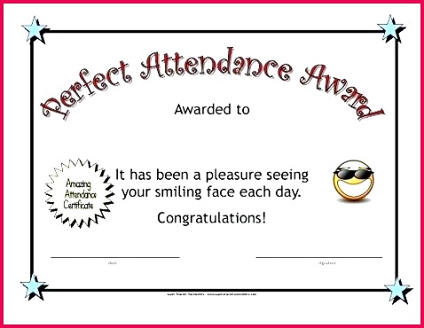 celebrate perfect attendance in your class certificate template free award templates